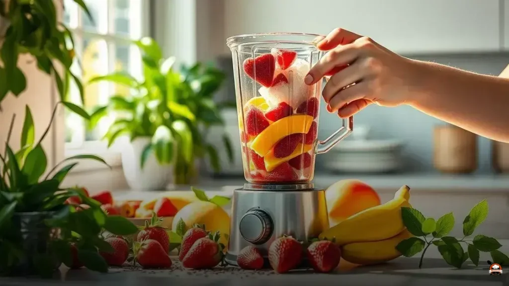 How to make a fruit smoothie without milk or yogurt