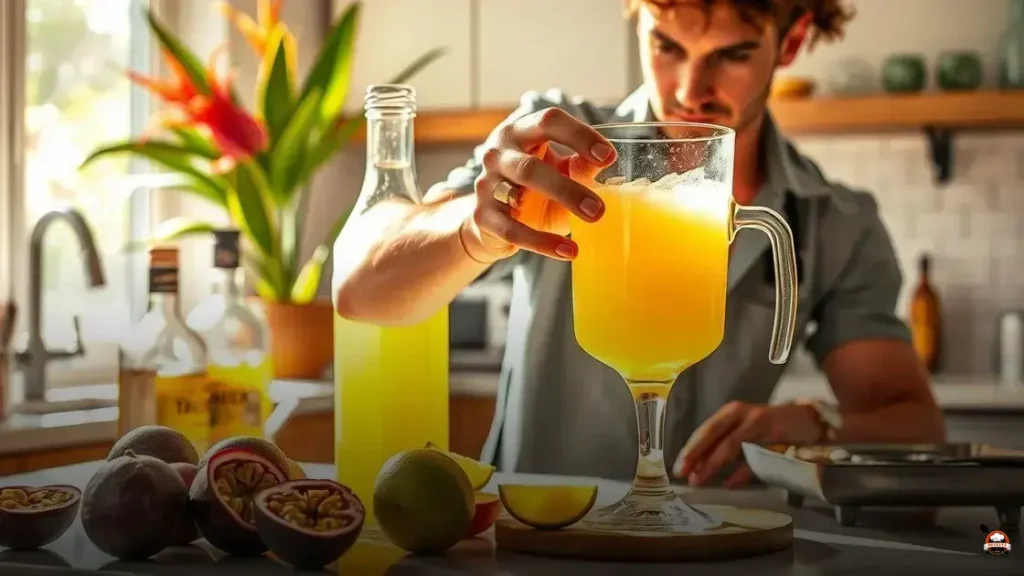 How to make a passion fruit margarita