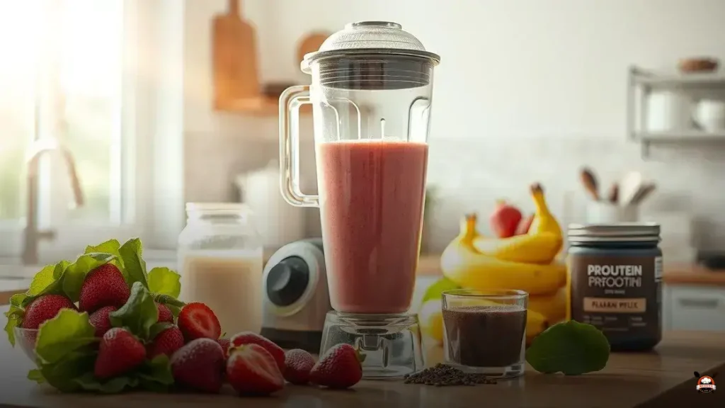 How to make a protein smoothie with frozen fruit