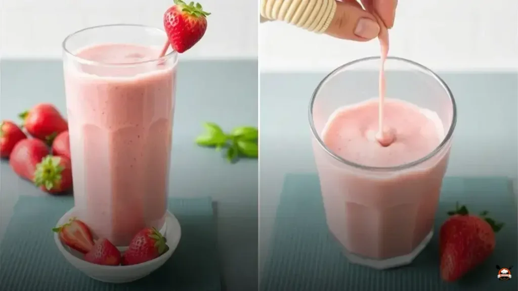 How to make a strawberry fruit smoothie