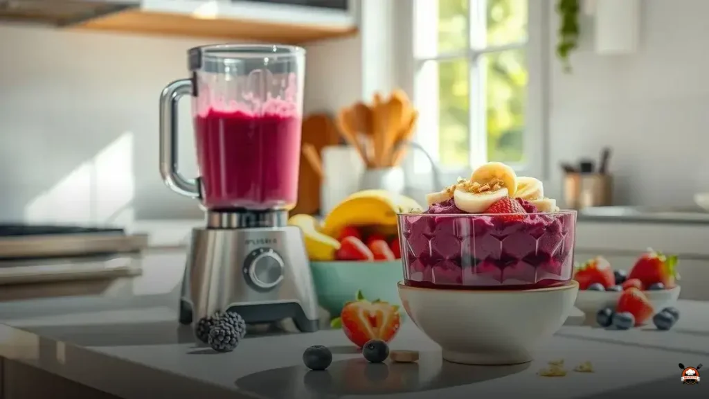 How to make acai bowl with frozen fruit