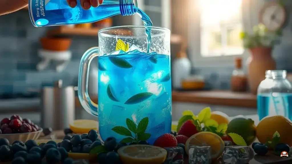 How to make blue fruit punch