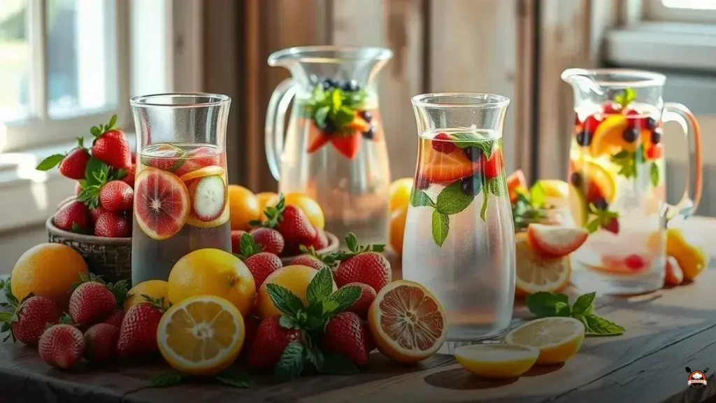 How to make flavored water with fresh fruit