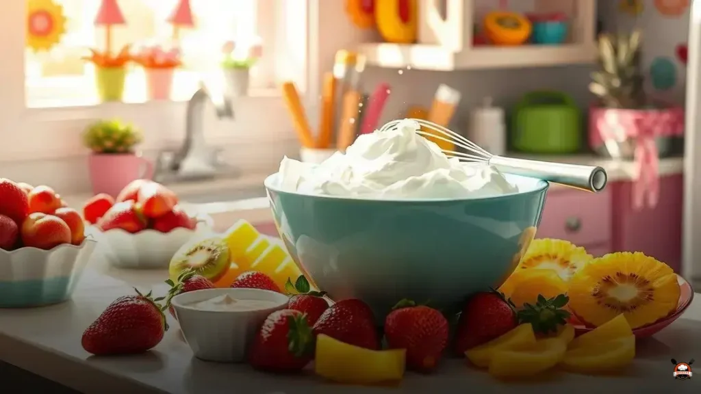How to make fluff fruit dip