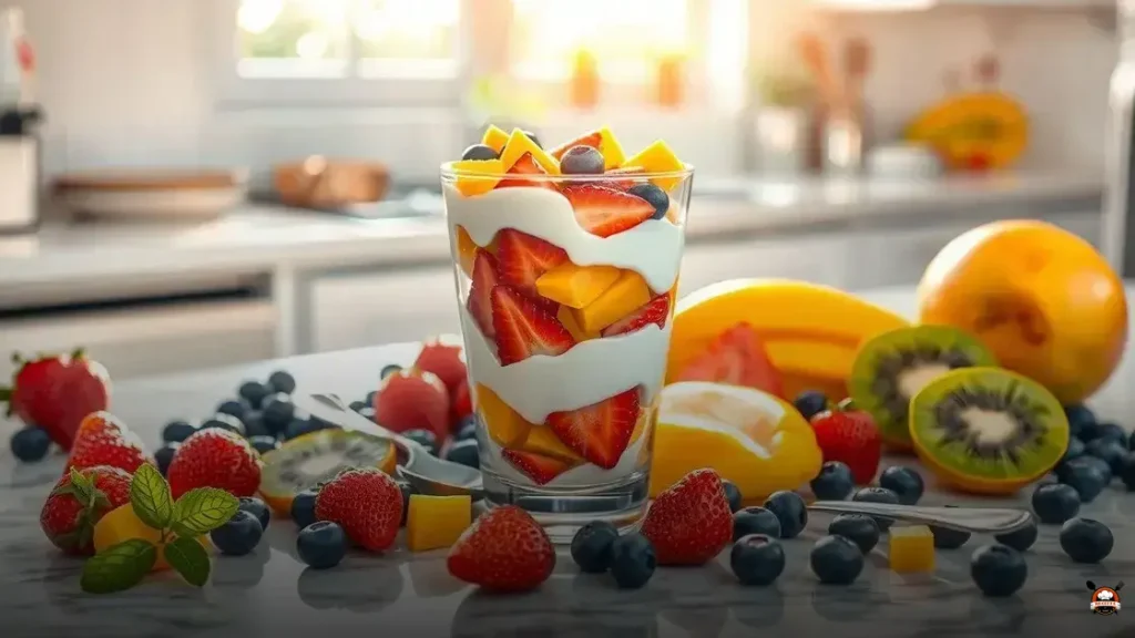 How to make fruit parfait with yogurt