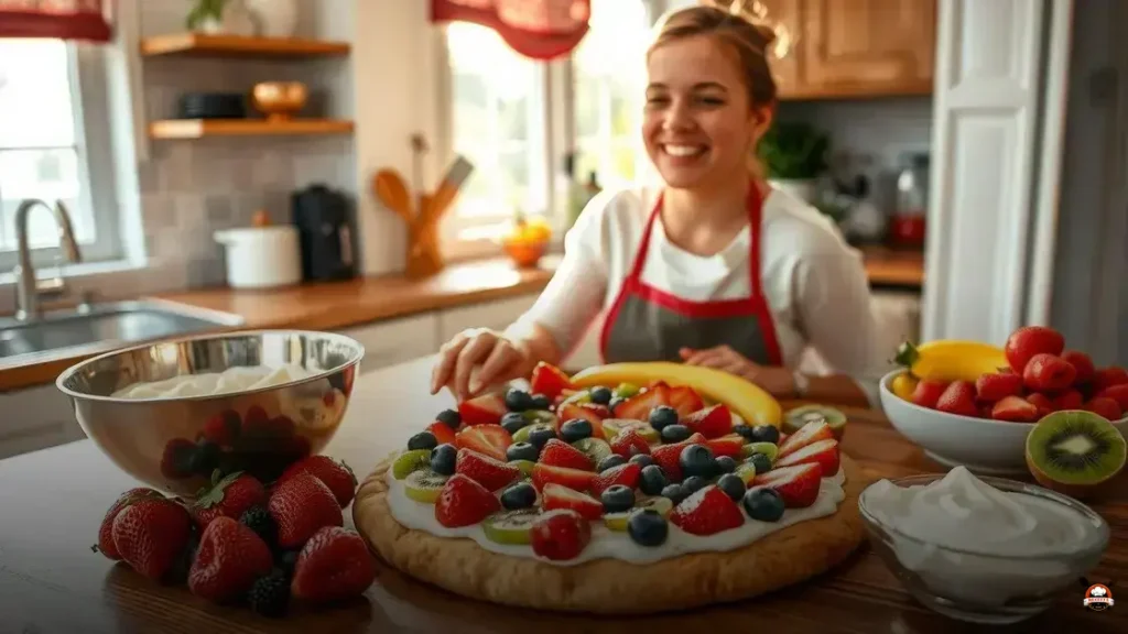 How to make fruit pizza