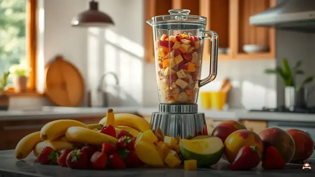 How to make fruit smoothie in blender