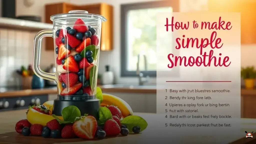 How to make simple fruit smoothie
