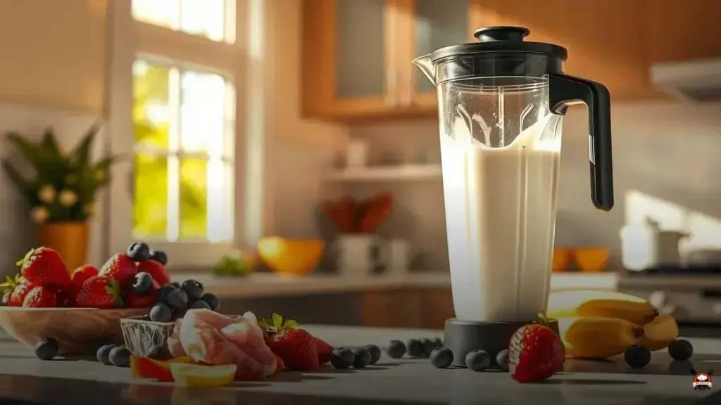 How to make smoothie with milk and frozen fruit