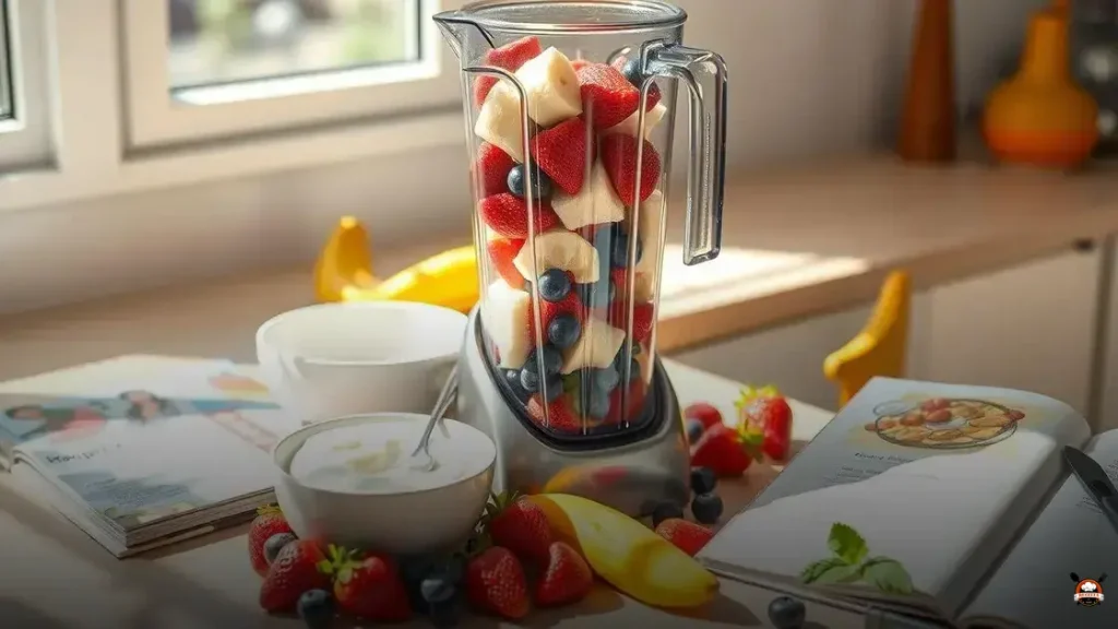 How to make smoothies with frozen fruit with yogurt