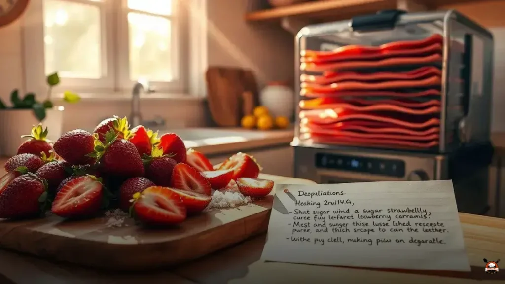 How to make strawberry fruit leather