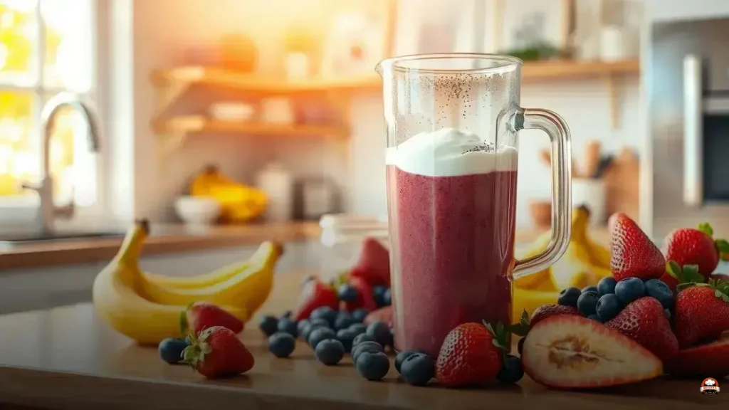 How to make yogurt fruit smoothie