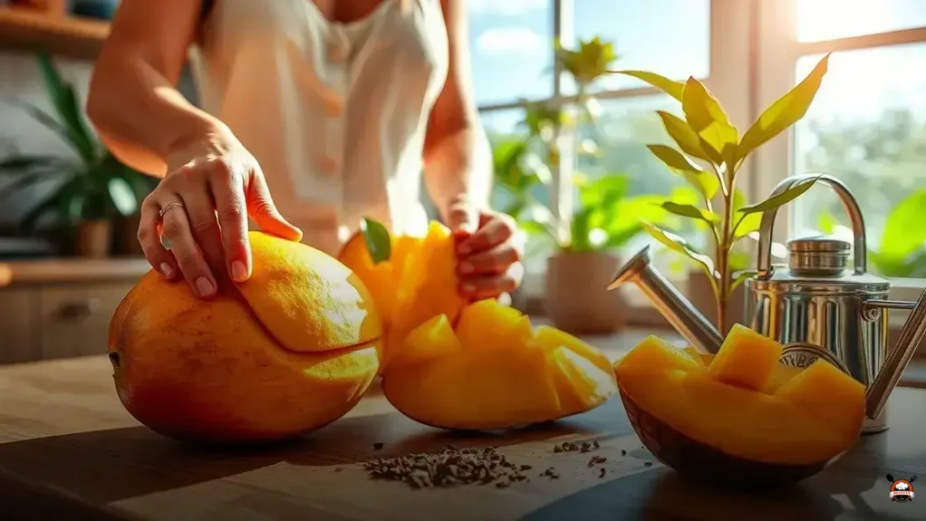 How to plant a mango seed from the fruit