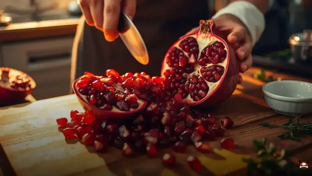 How to remove fruit from pomegranate