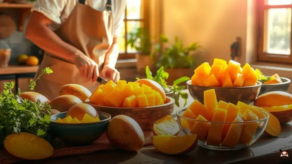 How to serve mango fruit