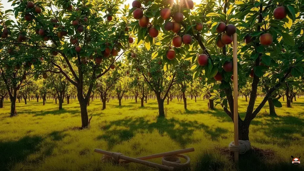 How to stake fruit trees