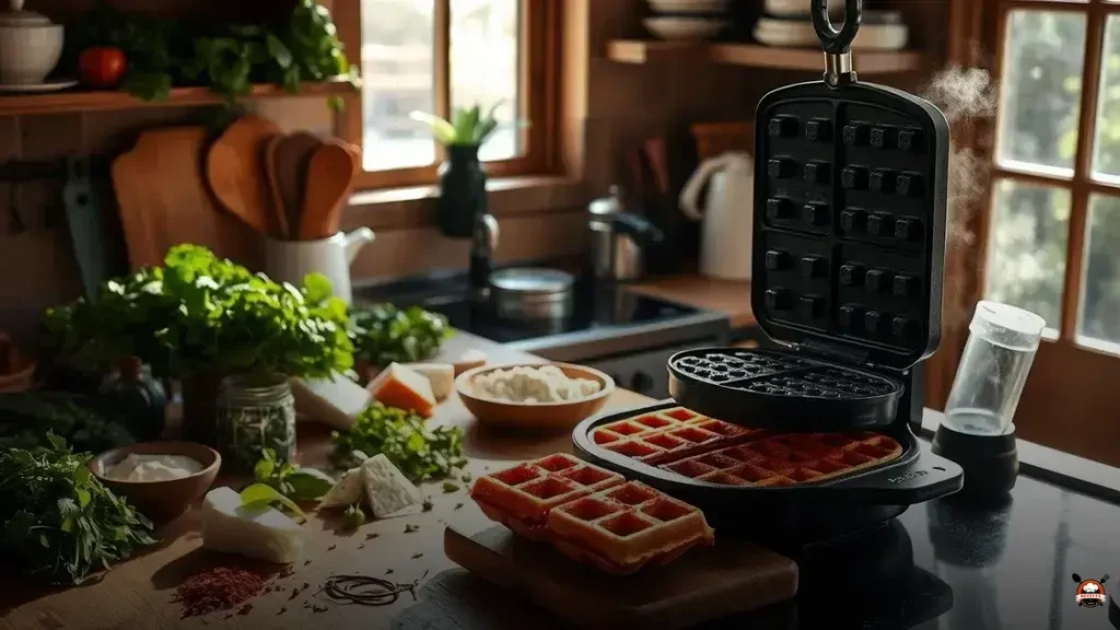 La mejor receta de waffles salados