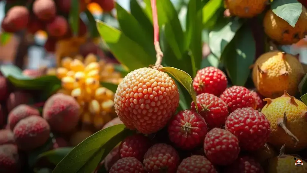 Lychee has a similar flavor to which fruit?