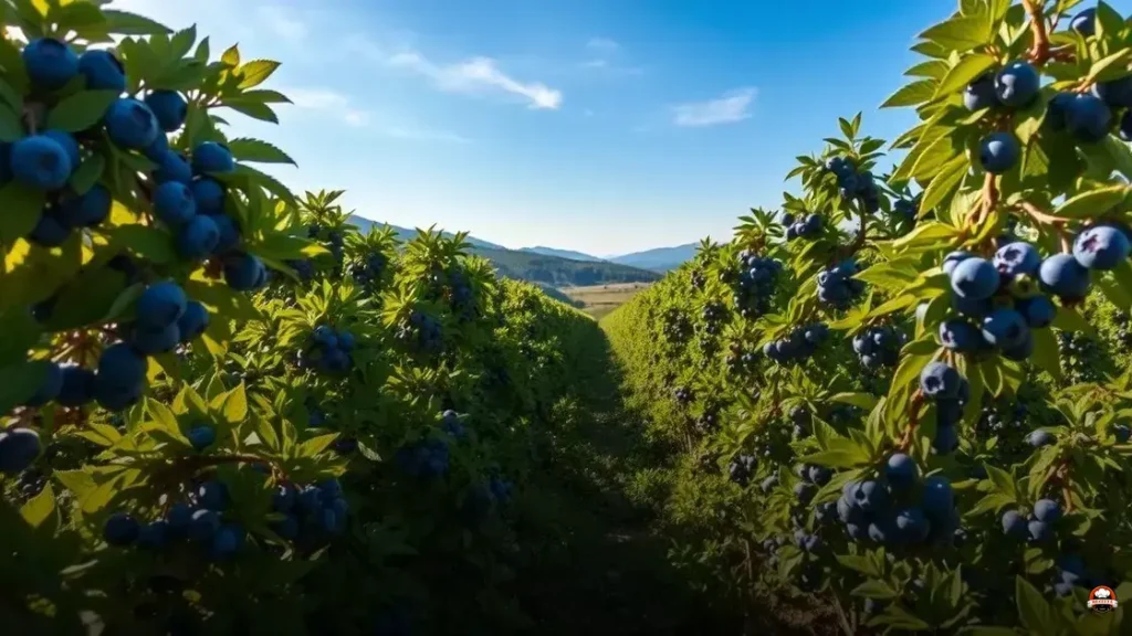Mirtilo é parente de qual fruta