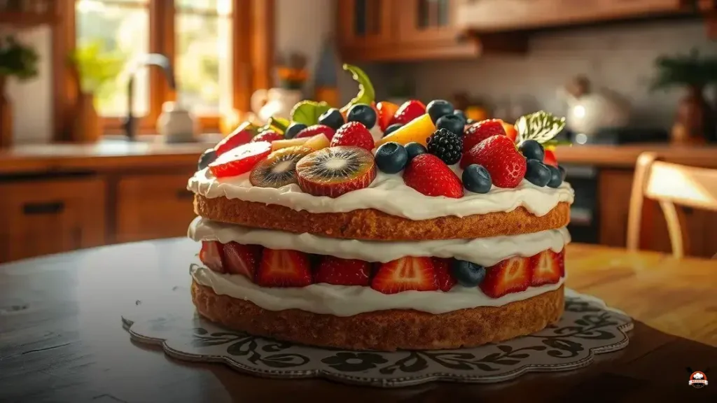 O que é Bolo-de-frutas