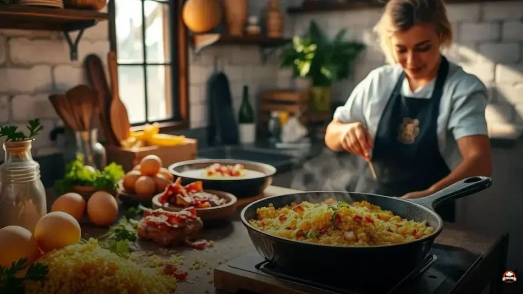 O que é Farofa de ovo