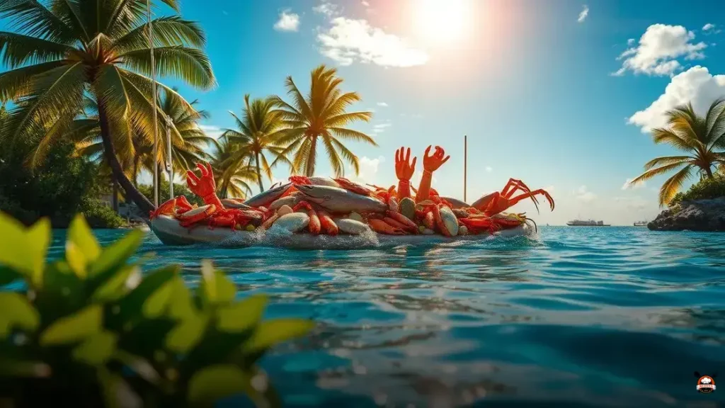 O que é Jangada de Frutos do Mar