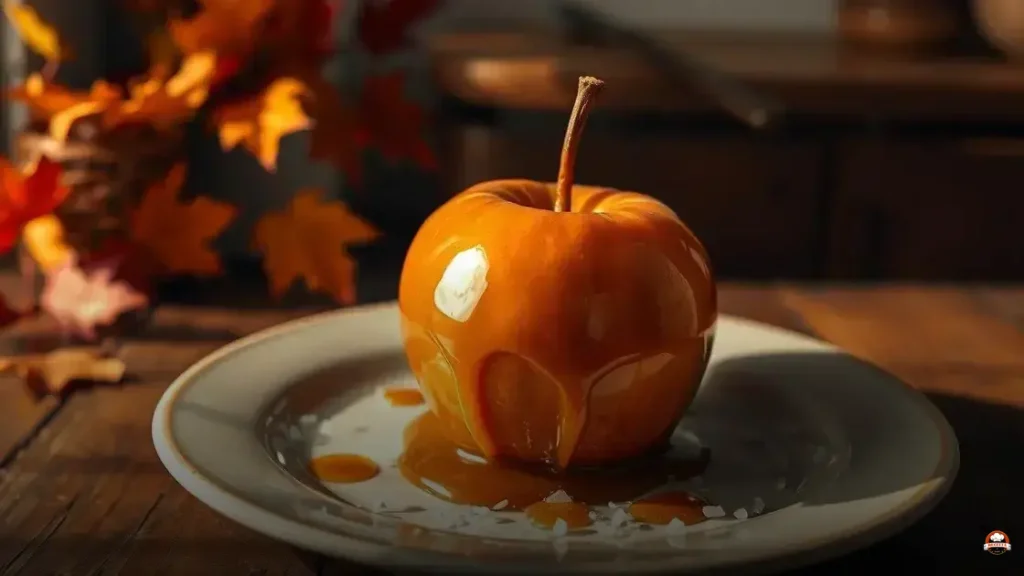 O que é Maçã caramelizada