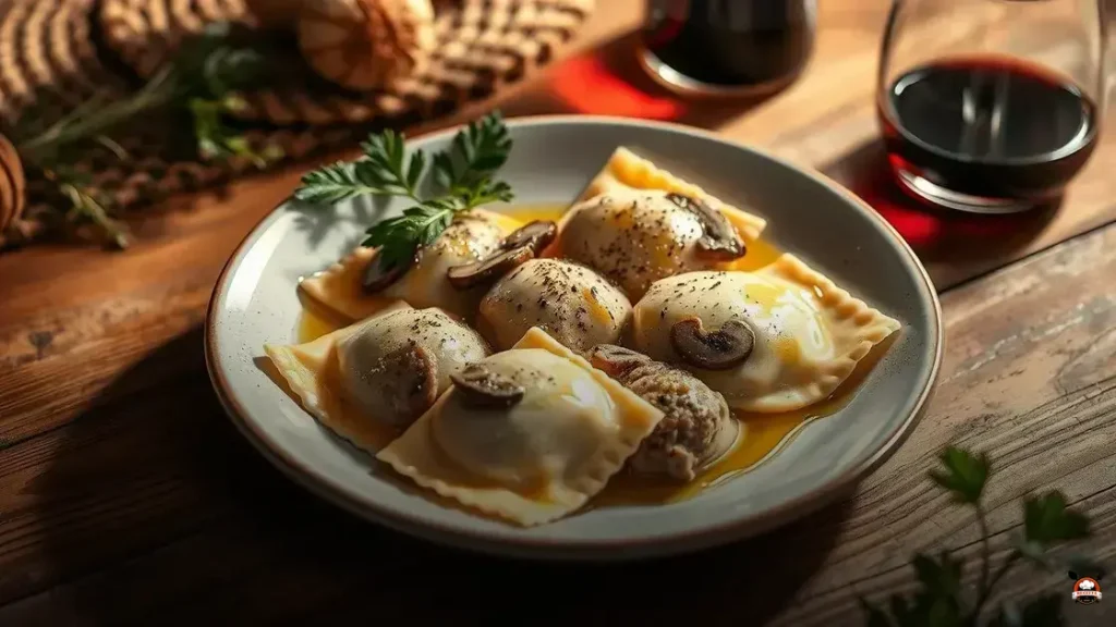 O que é Ravioli de Cogumelo