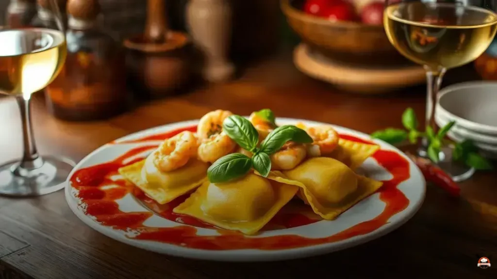 O que é Ravioli de Frutos do Mar