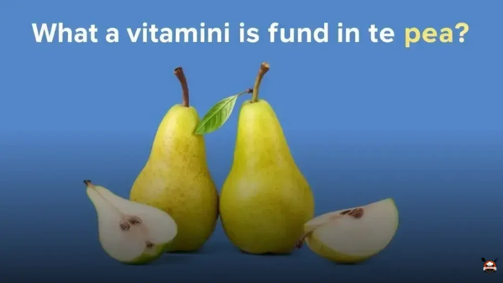 Qual a vitamina da fruta pera