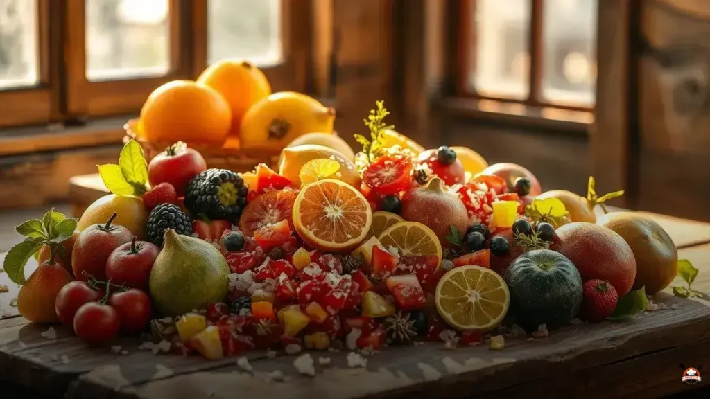 Qual composição do sal de fruta