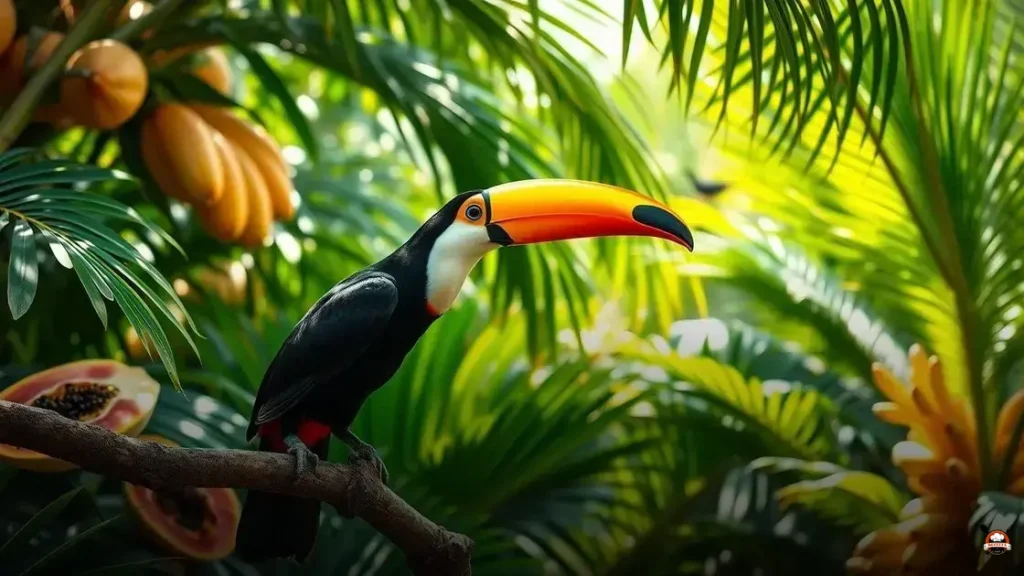Qual é a fruta que o tucano come