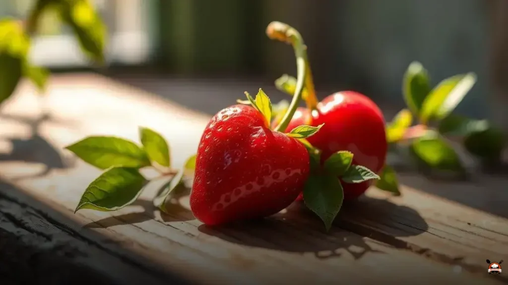 Qual é a fruta vermelha