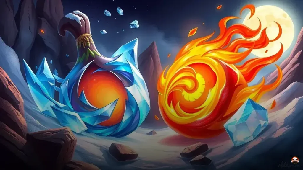 Qual é a melhor fruta magma ou ice