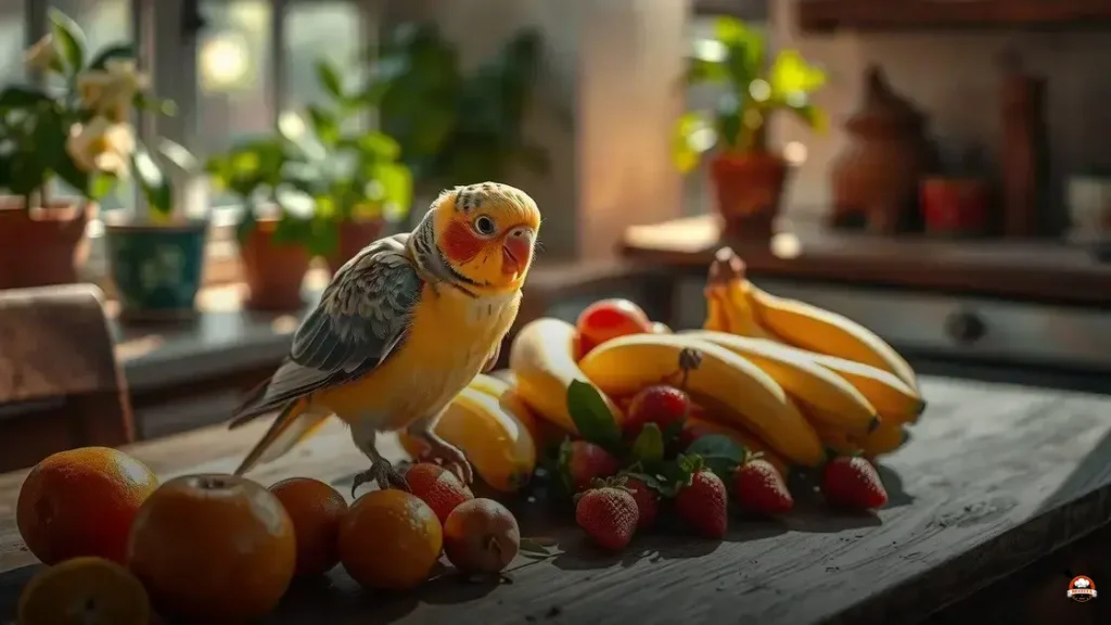 Qual fruta a calopsita come