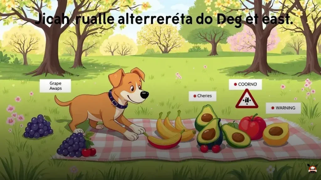 Qual fruta cachorro não pode comer