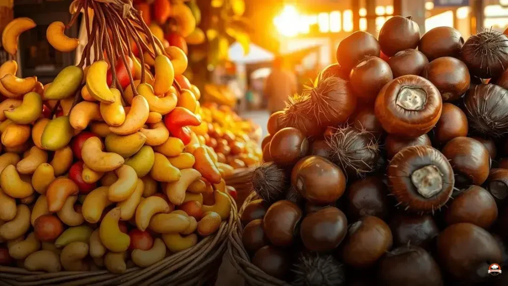 Qual fruta caju ou castanha