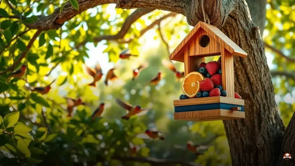 Qual fruta colocar no alimentador