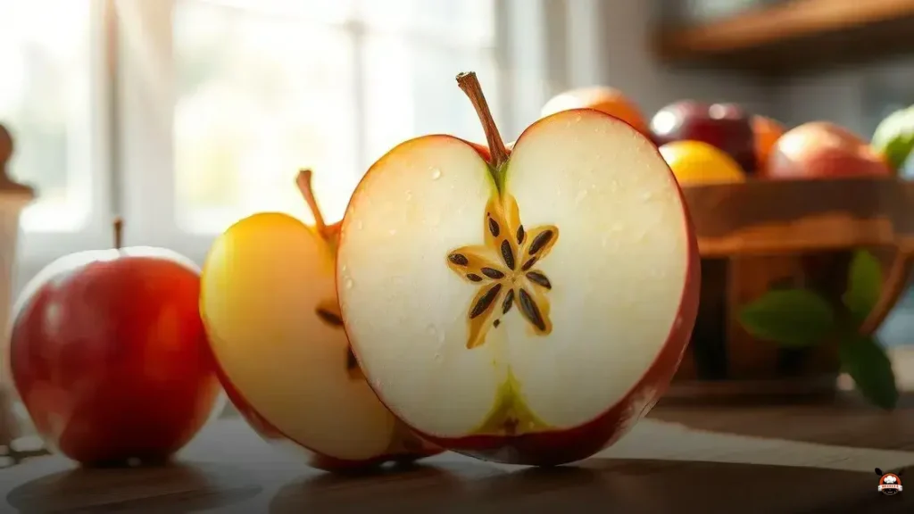 Qual fruta com núcleo