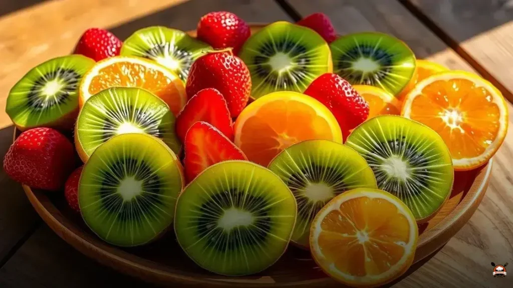 Qual fruta combina com kiwi