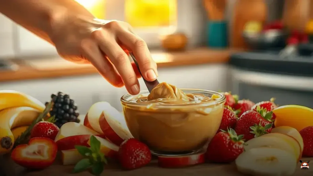 Qual fruta comer com pasta de amendoim