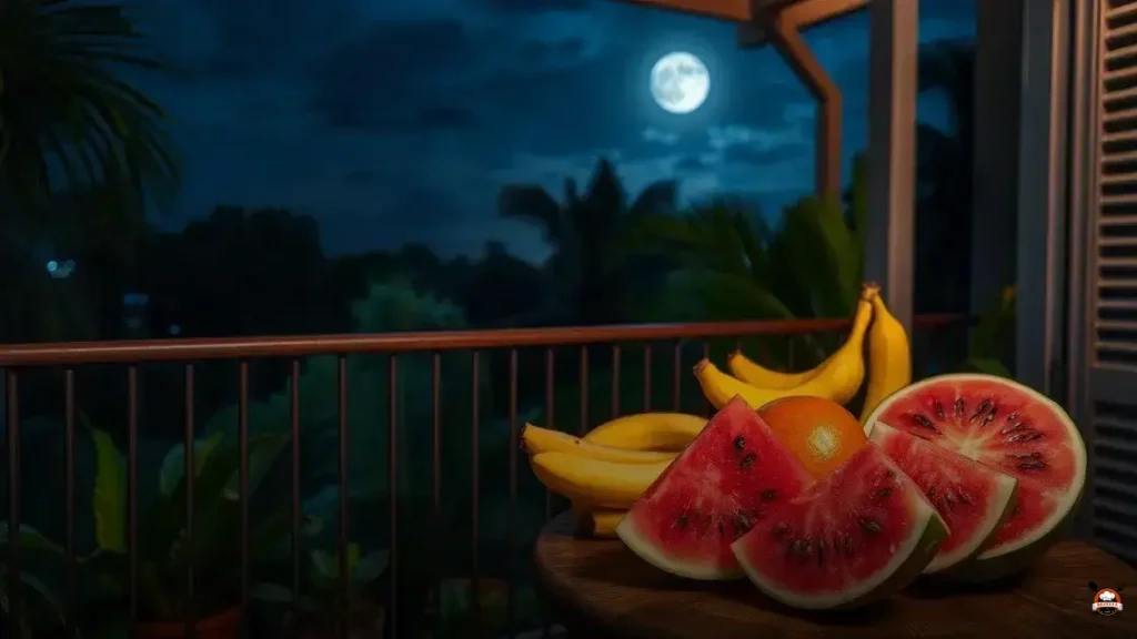 Qual fruta comer de noite