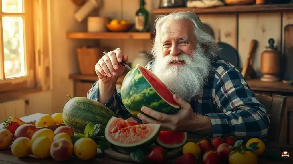 Qual fruta o barba branca usa