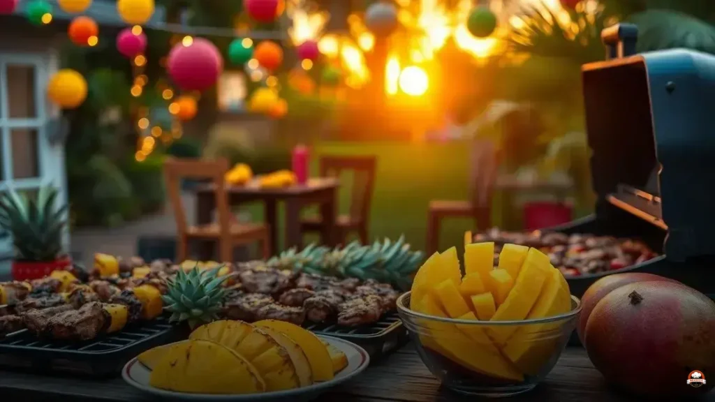 Qual fruta que gosta de usar no churrasco brasileiro