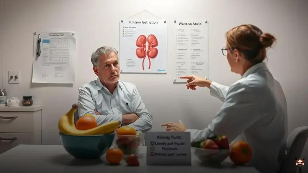 Qual fruta um paciente renal não pode comer