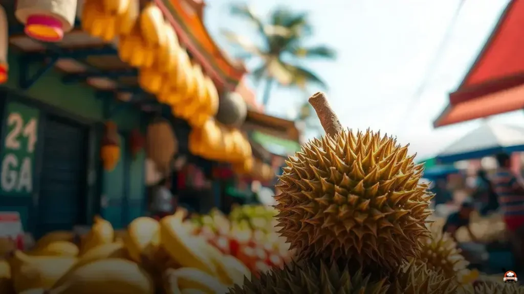 Qual o cheiro da fruta durian
