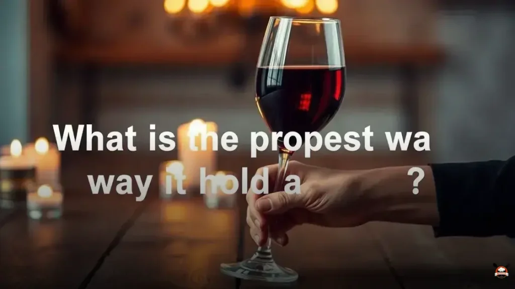 Qual o jeito certo de segurar taça de vinho