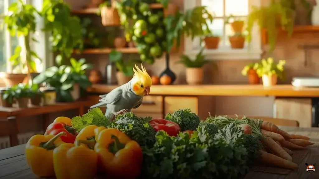 Qual verdura a calopsita pode comer