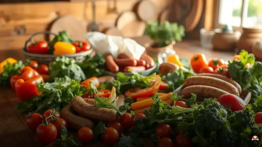 Qual verdura combina com linguiça