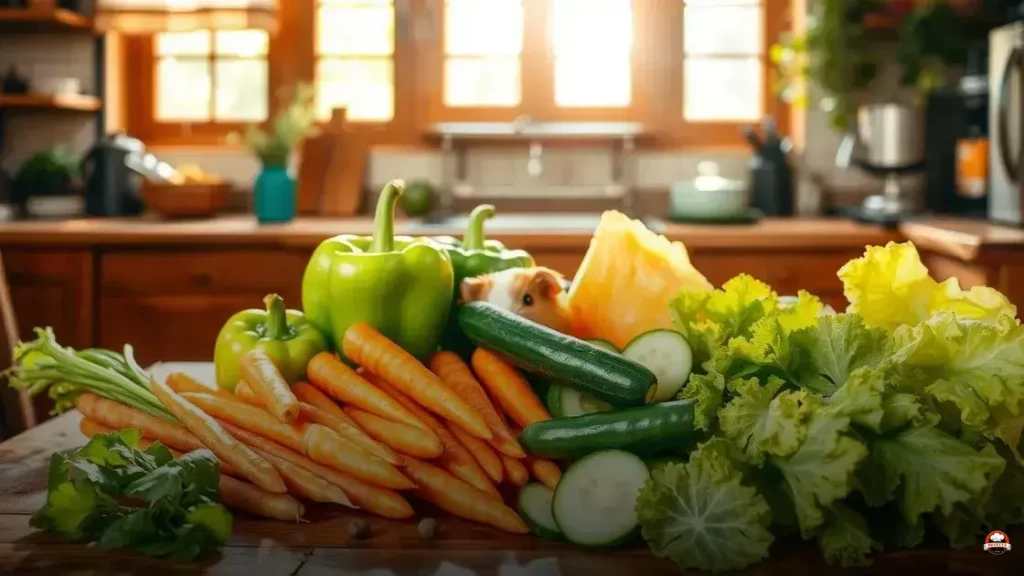 Qual verdura o porquinho da india pode comer